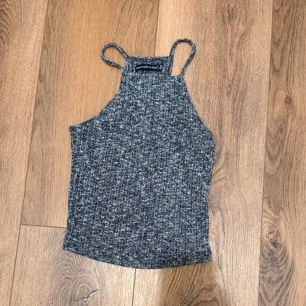 Abercrombie & Fitch Charcoal Knit Tank Top